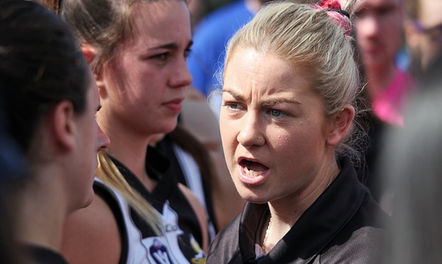180911_culareid620.png Penny Cula-Reid led Collingwood to the VFL Women's minor premiership in her first year as a senior coach. Photo: Shane Barrie. - Collingwood,Collingwood Magpies